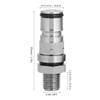304 Stainless Steel Ball Lock Adapter Post Beer Keg Pressure Relief Valve Accessory(Gas) view 2