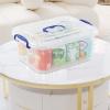 Asking 8 L Clear Storage Latch Box with Handle, 2-Pack Plastic Storage Boxes view 4