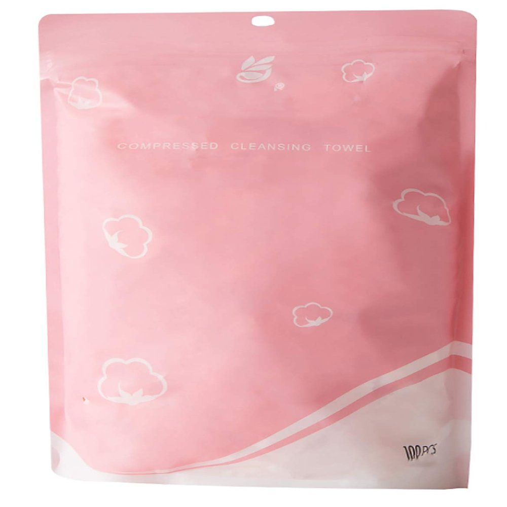 BesYouSel Mini Compressed Towel Tablets Disposable Compressed Towels Coin Tissue Towel Face Towels Coin Tissue Towels for Travel Camping, Camping Home Bathroom Beauty Salon,Pack of 100