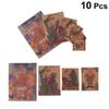 DUOER 10pcs Creative Christmas Paper Gift Pouch Santa Printing Packing Tote Bags Gift Wrapping Supplies for Christmas Party Shop Store view 2