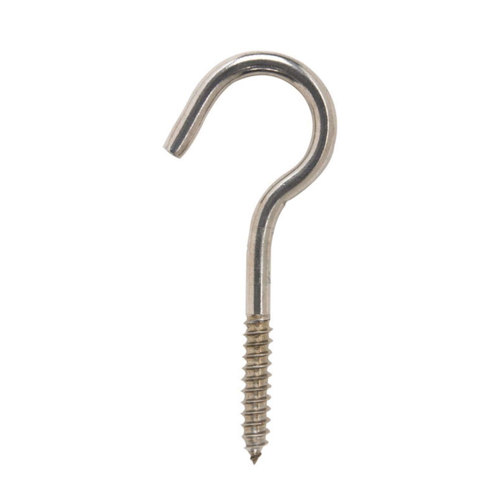 Hampton Ceiling Hook 4-1/16" Overall 1-1/2" Tread 100 Lb Ref.No.220-814 Bulk Stainless Steel