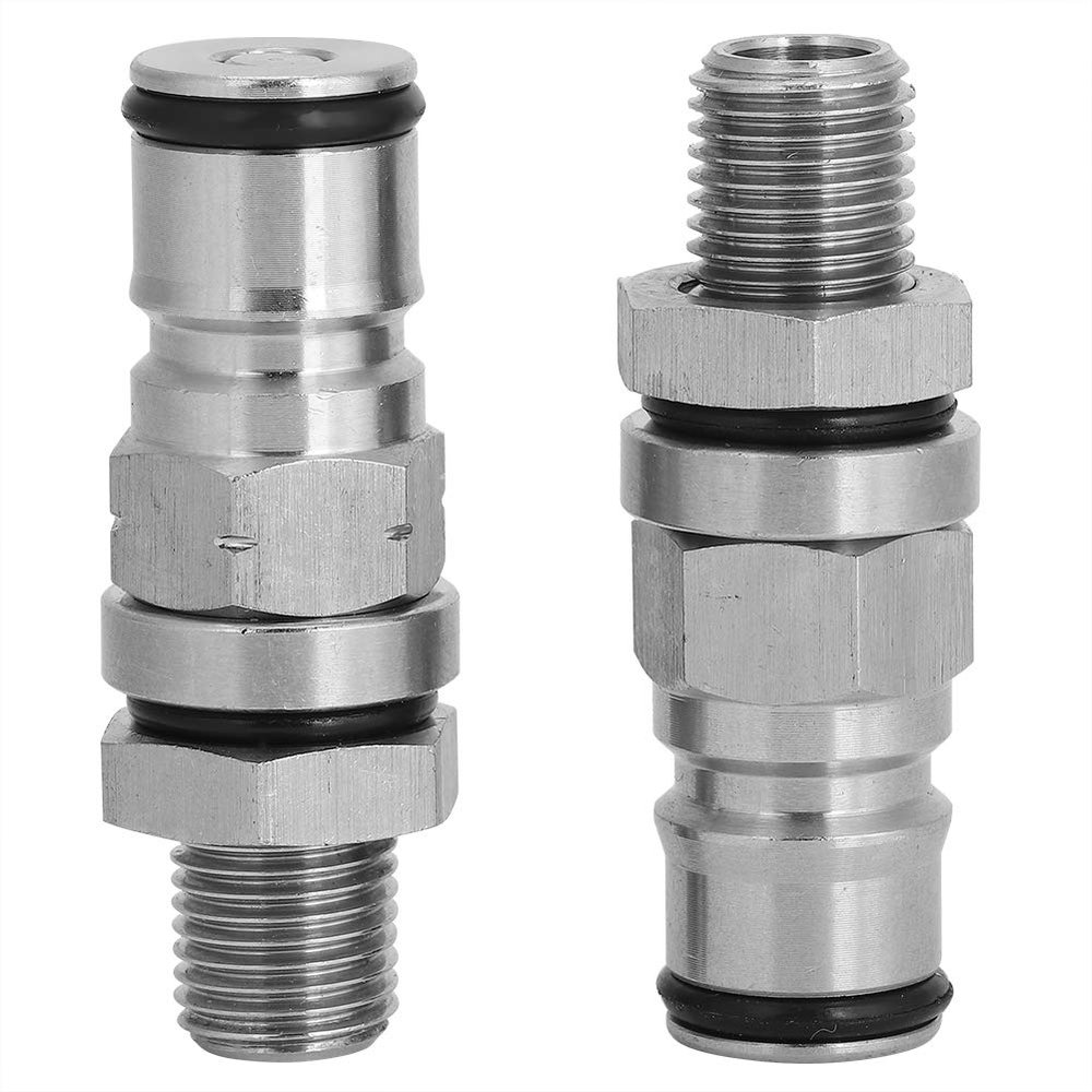 304 Stainless Steel Ball Lock Adapter Post Beer Keg Pressure Relief Valve Accessory (Gas + Liquid)