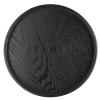 Gloglow Wood Large Black Round Tea Tray, Serving Tray for Food and Drink, 24cm view 1