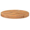 Flash Furniture Mayfair 24" Round Butcher Block Style UV Treated Table Top for Restaurant, Bar, or Kitchen view 3