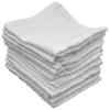 Marquis Mills 840 Pack - 12 in x 12 in White Cotton Ribbon Washcloths Rags - Reusable Lt Weight Thin Cloth Rags - Wood Stain/Painting/Crafts/Garage - 1 Lb per Dozen view 1