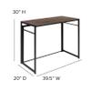 Flash Furniture Walker Rustic Home Office Folding Computer Desk - 40" view 3