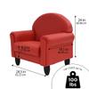 Children's Factory As We Grow Toddler Chair, Red, CF805-196, Flexible Seating for Daycare or Preschool, Kids Reading Chair, Playroom Furniture view 2