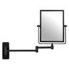 QiMH 3X Magnified Wall Mounted Mirror, Rectangular 8x6 Inch with Extendable Arm | Double-Sided Swivel Bathroom Shaving Vanity Mirror view 2