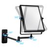 QiMH 3X Magnified Wall Mounted Mirror, Rectangular 8x6 Inch with Extendable Arm | Double-Sided Swivel Bathroom Shaving Vanity Mirror view 4