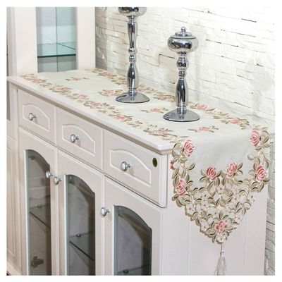 FUFU Table Runners Home DecorNew Embroidered Table Runners with Tassels Embroidery Tablecloth Dining Table Decoration40x176cmfor Home/Office Meeting for Kitchen Table