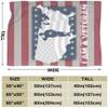 I Am A Veteran Veterans Day Throw Blanket Ultra-Soft Fleece Bed Blanket Warm Bed Throws for Sofa Office-50x40in view 3