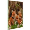 Crystal Art Medium Framed Mounted Wall Art Kit (11.8in x 11.8in) - Fox Cubs - Diamond Painting Kit for ages 8 and up view 2