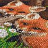 Crystal Art Medium Framed Mounted Wall Art Kit (11.8in x 11.8in) - Fox Cubs - Diamond Painting Kit for ages 8 and up view 3