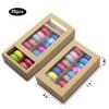 25 Macaron Boxes, Macaron Box for 12, (Interior Mesurement 7.254 1.8 Inches), Macaron Packaging Boxes with Clear Window Kraft without Macarons inside (Macaron Box Brown 25PCS) view 2