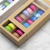25 Macaron Boxes, Macaron Box for 12, (Interior Mesurement 7.254 1.8 Inches), Macaron Packaging Boxes with Clear Window Kraft without Macarons inside (Macaron Box Brown 25PCS) view 4