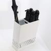 Umbrella Racks WXYZ Wrought Iron Umbrella Stand Home Entrance Umbrella Storage Rack, The Middle Compartment Can Store Long and Short Umbrellas 30.5x13x40cm Black and White (Color : White) view 4