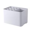 Umbrella Racks WXYZ Umbrella Stand for Household Entrance, with Removable Drip Tray That Can Store 15 Umbrellas, Hotel Commercial Storage Rack 26.5x18x18cm White Black Gray (Color : White) view 1