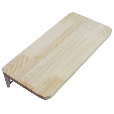 WZLL Wall-Mounted Drop-Leaf Table, Solid Wood Multifunction Collapsible Table Wall Mounted Work Bench Kitchen Dining Table, for Small Bedroom (Color : Wood, Size : LXW/60x20cm)