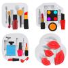 4 Pieces Makeup Theme Silicone Molds Valentine Fondant Molds Lipstick Perfume Lips High Heel for Cake Chocolate Cupcake handcraft DIY Supplies view 1