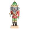 Red Green Mouse King Nutcracker 10.5 x 4 Wood Decorative Tabletop Figurine view 1