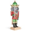 Red Green Mouse King Nutcracker 10.5 x 4 Wood Decorative Tabletop Figurine view 2