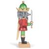 Red Green Mouse King Nutcracker 10.5 x 4 Wood Decorative Tabletop Figurine view 3