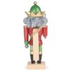 Red Green Mouse King Nutcracker 10.5 x 4 Wood Decorative Tabletop Figurine view 4