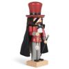 Mysterious Red Magician Nutcracker 11 x 4 Wood Decorative Tabletop Figurine view 2