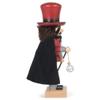 Mysterious Red Magician Nutcracker 11 x 4 Wood Decorative Tabletop Figurine view 3