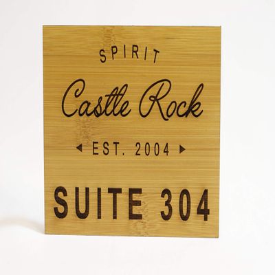 PlaqueMaker 24 x48 - Customizable Bamboo Wood Signs. Personalize with Your Own Text Logo Photo or Art Made for Indoor or Outdoor Use (.375" Thick)