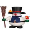 Alexander Taron Christian Ulbricht Decorative Rolly Polly Snowman with Birds Smoker - 6.75" H x 6.1" W x 4.1" D view 1
