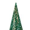 Christmas Cone Trees - 16" - Green and Gold - Set of 3 view 2