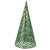 Christmas Cone Trees - 16" - Green and Gold - Set of 3 view 3