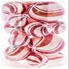 24 Pieces Candy Cane Frosted Ball Ornaments Christmas Trim a Tree Decoration Hanging Decoration view 1
