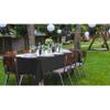 Exquisite Black Vinyl Tablecloths - 54 in. x 108 in. - Pack of 1 Rectangle Tablecloth with Flannel Backing - Plastic, Reusable & Waterproof view 2