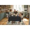 Exquisite Black Vinyl Tablecloths - 54 in. x 108 in. - Pack of 1 Rectangle Tablecloth with Flannel Backing - Plastic, Reusable & Waterproof view 3