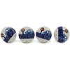 Polmedia Polish Pottery Set of 4 Drawer Pull Knobs 1-1/2 inch - Cars Pattern Handmade in Boleslawiec Poland by Ceramika Artystyczna + Certificate of Authenticity view 2