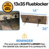 Flueblocker for 13"X35" Chimney Flue  Chimney Sheep Fireplace Draft Stopper Plug Replacement Damper Fireplace Tool  Better Than Inflatable Pillow or BalloonSave Energy Block Odor & Debris view 2