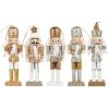 PRETYZOOM 5 PCS Wooden Christmas Nutcracker Figures Ornaments Nutcracker Soldier Hanging Decorations Xmas Holiday Tree Table Decor view 1