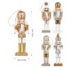 PRETYZOOM 5 PCS Wooden Christmas Nutcracker Figures Ornaments Nutcracker Soldier Hanging Decorations Xmas Holiday Tree Table Decor view 2