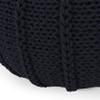 Christopher Knight Home Corisande Modern Knitted Cotton Round Pouf, Dark Blue view 4
