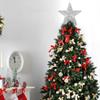 2pcs Christmas Tree Star Topper Golden Silver Glittered Treetop Xmas Tree Decoration for Seasonal Holiday Fireplace Home Window Decor view 3