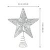 2pcs Christmas Tree Star Topper Golden Silver Glittered Treetop Xmas Tree Decoration for Seasonal Holiday Fireplace Home Window Decor view 4