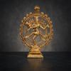 KridayKraft Metal Shiva Idol Natraj Statue for Home Decor,Gold Plated Dancing Shiva Natraja/Natrajan (Mahakal Murti) Showpiece Figurine Murti Deccoration & Gifts Article... view 1