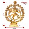KridayKraft Metal Shiva Idol Natraj Statue for Home Decor,Gold Plated Dancing Shiva Natraja/Natrajan (Mahakal Murti) Showpiece Figurine Murti Deccoration & Gifts Article... view 2