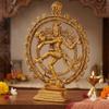 KridayKraft Metal Shiva Idol Natraj Statue for Home Decor,Gold Plated Dancing Shiva Natraja/Natrajan (Mahakal Murti) Showpiece Figurine Murti Deccoration & Gifts Article... view 3