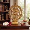 KridayKraft Metal Shiva Idol Natraj Statue for Home Decor,Gold Plated Dancing Shiva Natraja/Natrajan (Mahakal Murti) Showpiece Figurine Murti Deccoration & Gifts Article... view 4