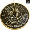 50th Golden Wedding Anniversary Sundial Gift Idea is A Great Present for Him, for Her Or for A Couple to Celebrate 50 Year of Marriage (50th Anniversary) 2022 view 2