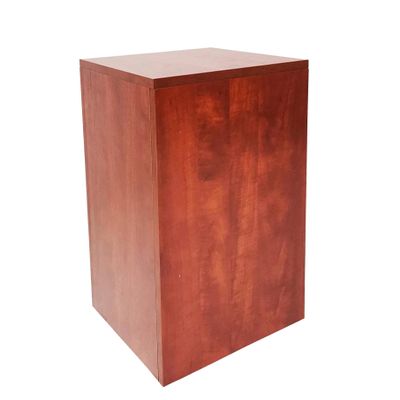 FixtureDisplays 15x15x36" Cube Pedestal Table Display Glorifier Riser Stand Centerpiece Flower Sculputure Merchandise Lamp Book Stand Easy Assembly Required 15929 15929-APPLEWOOD-NF