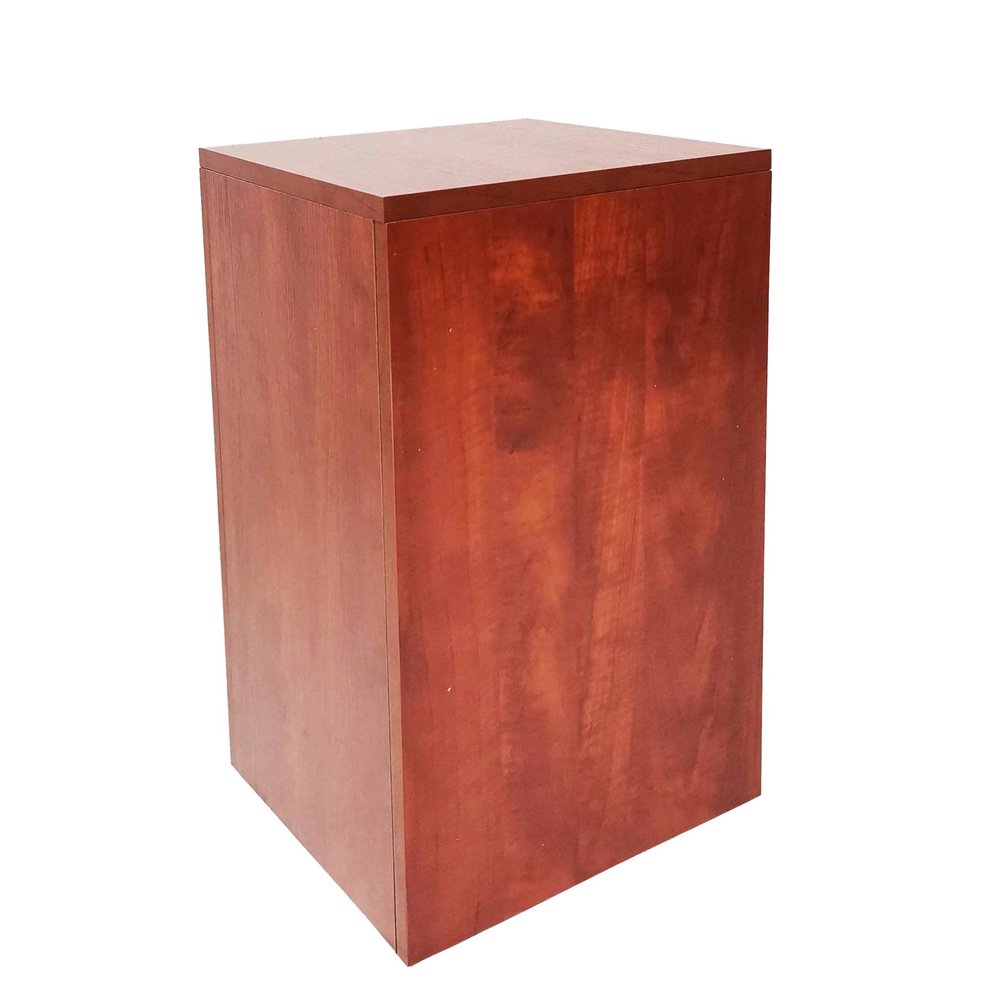 FixtureDisplays 15x15x36" Cube Pedestal Table Display Glorifier Riser Stand Centerpiece Flower Sculputure Merchandise Lamp Book Stand Easy Assembly Required 15929 15929-APPLEWOOD-NF